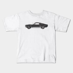 67' Ford Mustang GT Kids T-Shirt